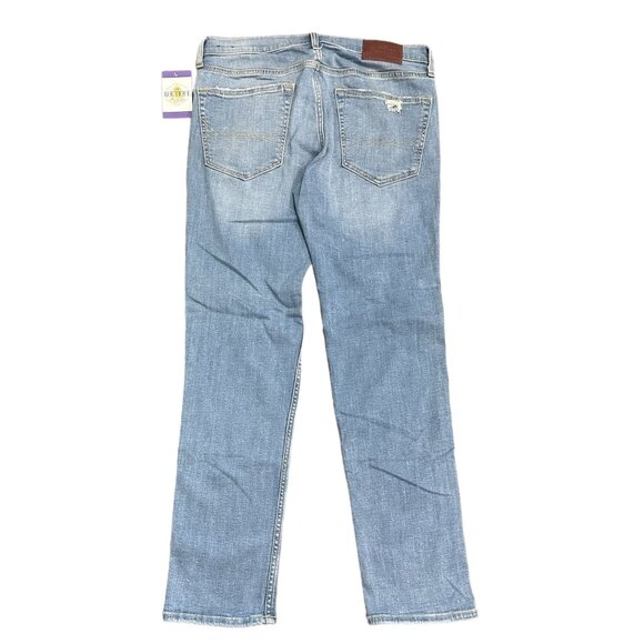 Hollister Mens 32x30 Blue Jeans Skinny Fit Advanced Stretch Distressed Ripped - Picture 2 of 13